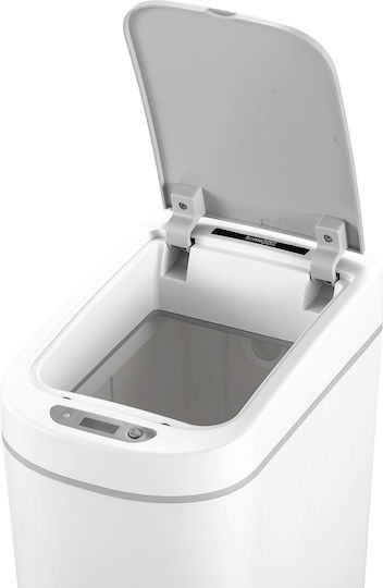Home Use Кошче за боклук Пластмасово със сензор Бяло 7л