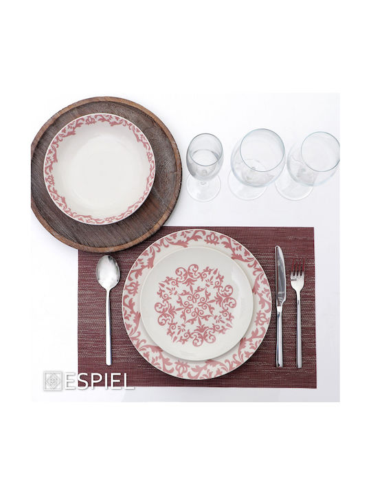 Espiel Plastic Placemats Red 45x30cm 6pcs