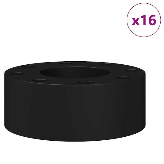 Μπάρες Παιχνιδιού Ποδόσφαιρου 16 Pcs Μαύρο 3,3 X 2,8 X 1 Εκ