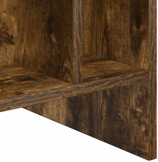 Wall Living Room Cabinet made of Particle Board in Smoky Oak Color 78.5x35x45cm