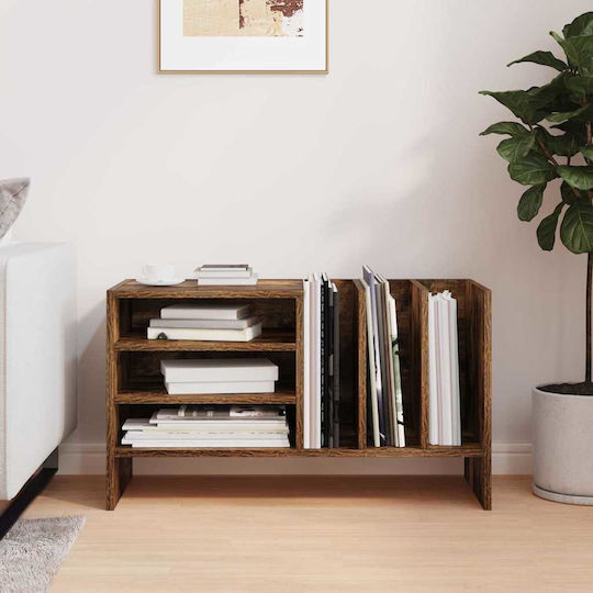 Wall Living Room Cabinet made of Particle Board in Smoky Oak Color 78.5x35x45cm