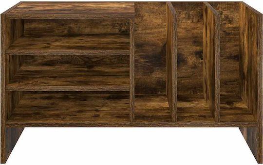 Wall Living Room Cabinet made of Particle Board in Smoky Oak Color 78.5x35x45cm