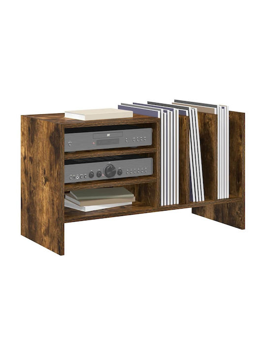 Wand Nischenschrank für Wohnzimmer aus Spanplatte Rauchdunkle Eiche 78.5x35x45cm
