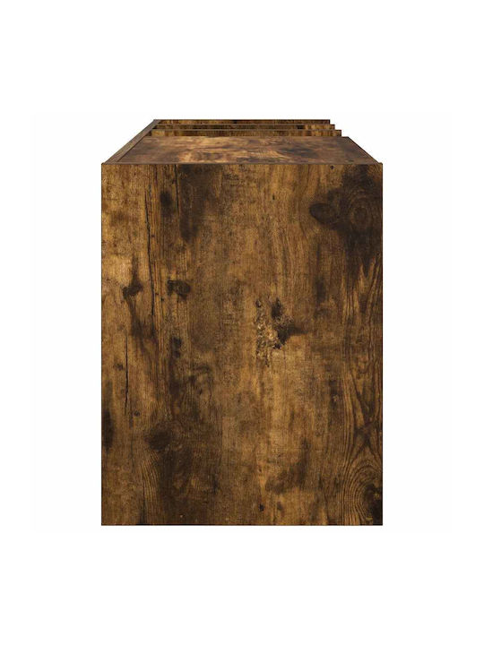 Wand Nischenschrank für Wohnzimmer aus Spanplatte Rauchdunkle Eiche 78.5x35x45cm