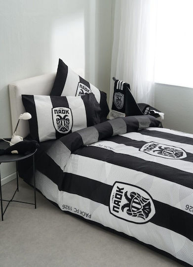 Vesta Home Комплект Плик за Завивка Единичен с Калъфка 170x240 White Black