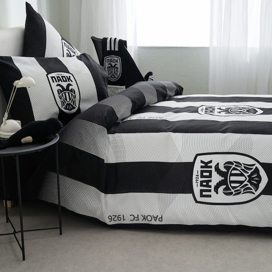 Vesta Home Комплект Плик за Завивка Единичен с Калъфка 170x240 White Black