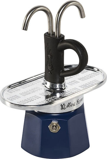 Bialetti Set Mini Express Stovetop Espresso Pot for Blue