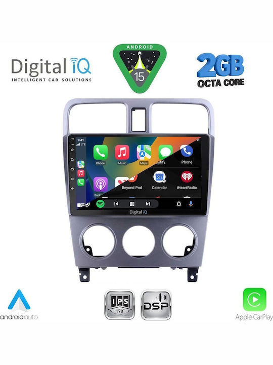 Digital IQ Car Audio System for Subaru Forester 2002-2008 (Bluetooth/USB/WiFi/GPS/Apple-Carplay/Android-Auto) with Touch Screen 9"