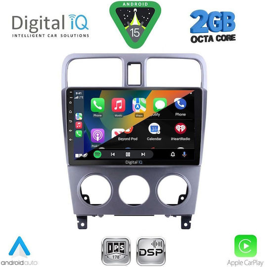 Digital IQ Car Audio System for Subaru Forester 2002-2008 (Bluetooth/USB/WiFi/GPS/Apple-Carplay/Android-Auto) with Touch Screen 9"
