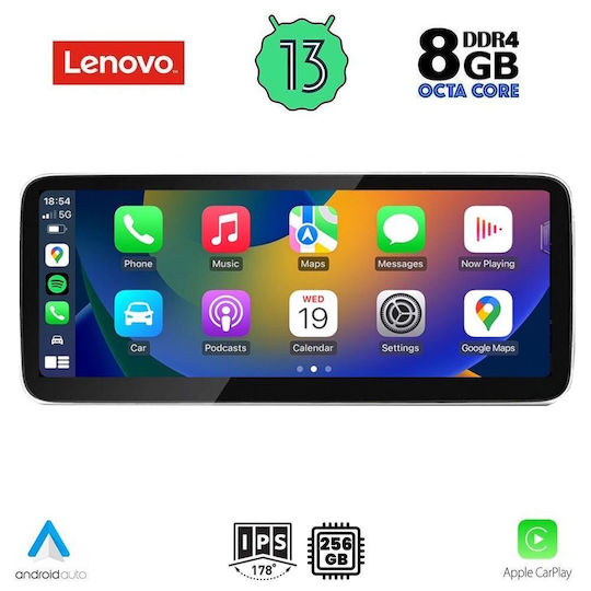 Lenovo Car Audio System for Audi Q5 2009-2016 (Bluetooth/USB/WiFi/GPS/Apple-Carplay/Android-Auto) with Touch Screen 10.33"