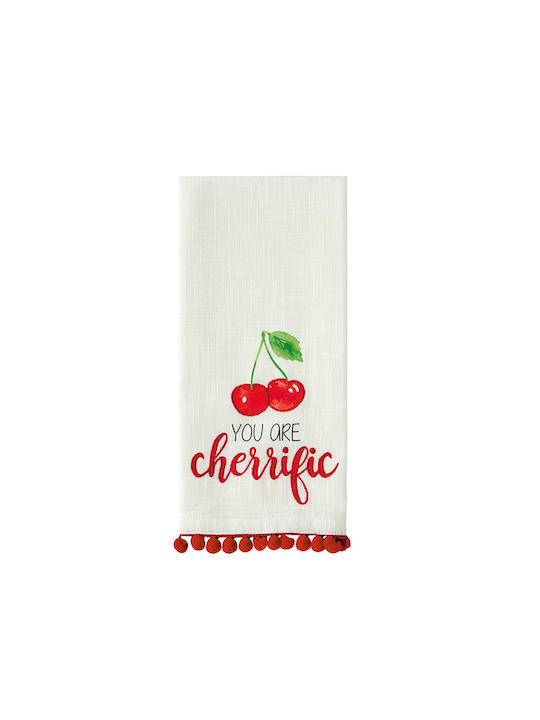 Kentia Fazzy Towel from 100% Cotton in Red Color 40x60cm