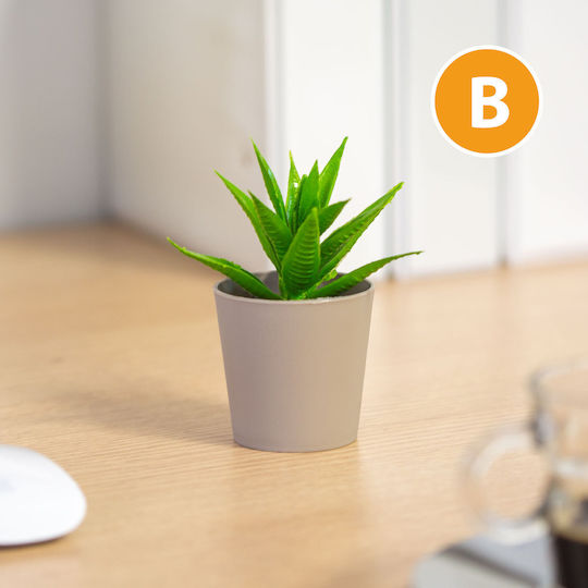 Artificial Plant Decor In Pot 6 X 9 Cm 6 Types