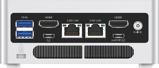Mini Pc Minis Forum Nab6 Intel Core I5-12600h Intel Iris Xe Graphics Barebone Сребърен