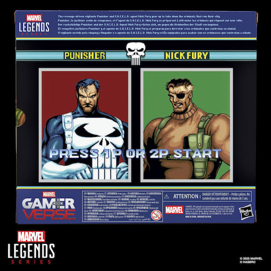Marvel Legends Seria Gamerverse Punisher Pachet Punisher & Nick Fury 2 Figurine