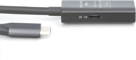 Digitus USB 3.2 Cable USB-C male - USB-A female Black 5m (DA-73110)