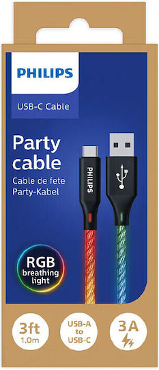Philips Party Кабел LED USB 2.0 Кабел USB-C Мъжки - USB-C 60W Захранване PD 1м PHIL-DLC5130C/00