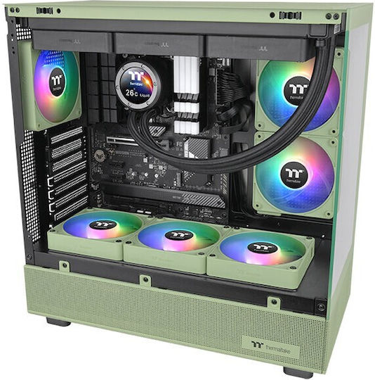 Thermaltake CT140 EX Reverse Blade Case Fan (1800rpm / 94.95cfm) with ARGB Lighting and 3-Pin / 4-Pin PWM Connection White