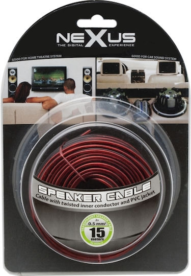 Speaker Cable 2x0.5mm² 15m