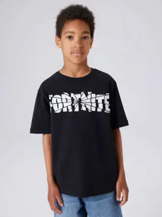 Παιδικό T-shirt Μαύρη Fortnite
