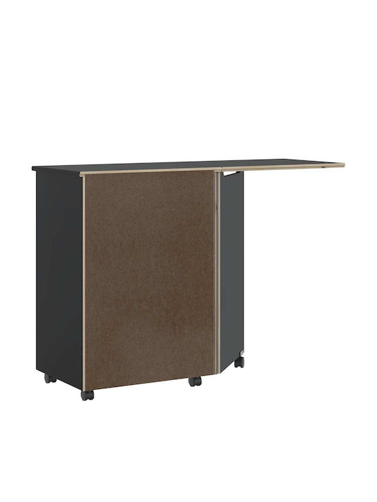 Schreibtisch Moss Holz Black 105.5x39x74.5cm
