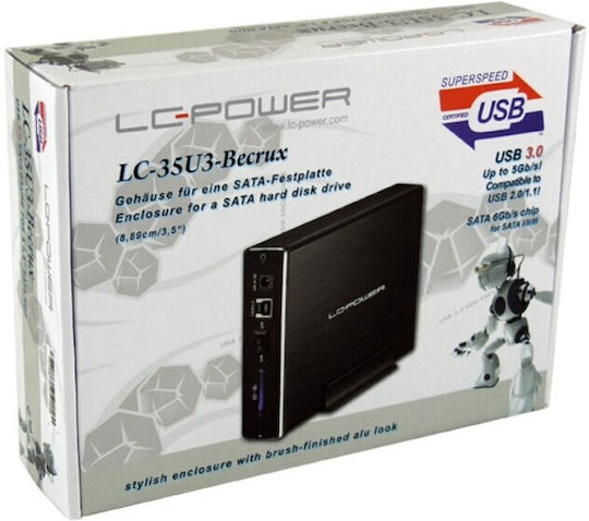 LC-Power Θήκη για Σκληρό Δίσκο 3.5" SATA III με σύνδεση USB3.0