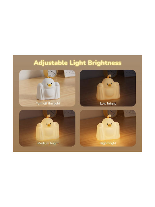 XO Kids Decorative Lamp White 12.85x12.5x7.9εκ.