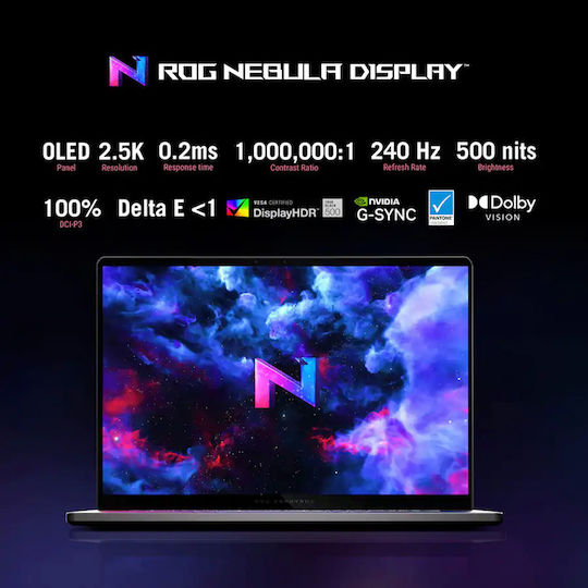 Asus ROG Zephyrus G16 GU605CP-G16 16" OLED QHD+ 240Hz (Ultra 9-16‑Core/16GB/1TB SSD/GeForce RTX 5070/W11 Home) Eclipse Gray (US Keyboard)