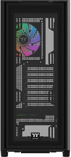 Thermaltake S380 TG ARGB Gaming Midi Tower Computer Case with Side Window Black