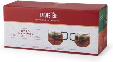 La Cafetière Cană Sticlă Transparentă 275ml 2buc