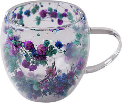 CupHup Passion Flower Κούπα Γυάλινη 300ml