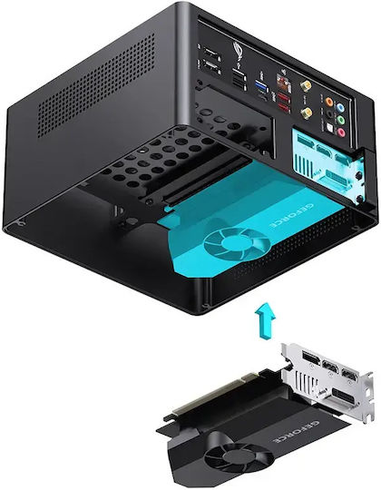 Jonsbo NV10 Mini Tower Κουτί Υπολογιστή Μαύρο