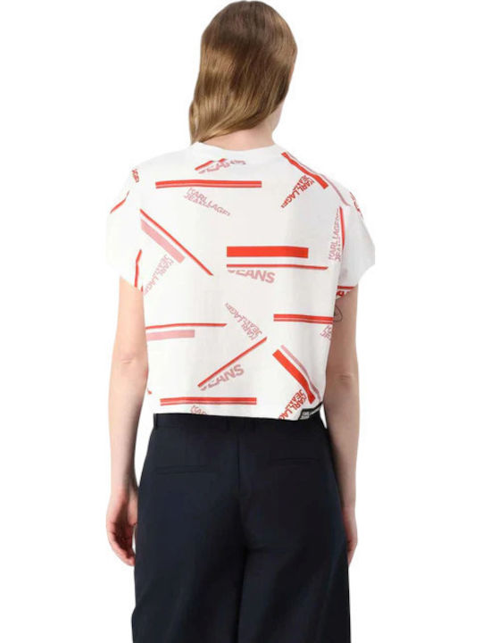 Karl Lagerfeld T-Shirt Λευκό