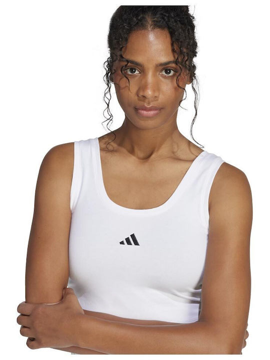 Essentials Γυναικεία Αθλητική Μπλούζα Αμάνικη White