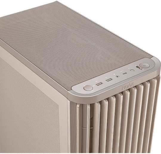 Asus ProArt PA401 Wood Edition Midi Tower Κουτί Υπολογιστή Beige