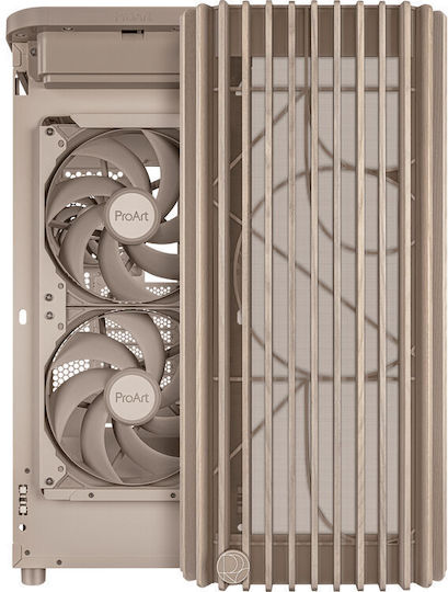 Asus ProArt PA401 Wood Edition Midi Tower Κουτί Υπολογιστή Beige
