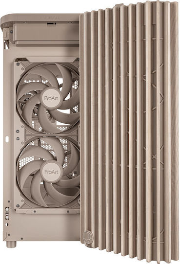 Asus ProArt PA401 Wood Edition Midi Tower Κουτί Υπολογιστή Beige