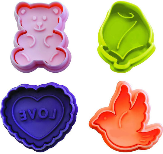 Set 4 Inele Pentru Torturi Ziua Îndrăgostiților Accesorii Ibili Plastic 5 Cm Multicolor Set 4 Inele Pentru Torturi Ziua Îndrăgostiților Accesorii Ibili Plastic 5 Cm Multicolor