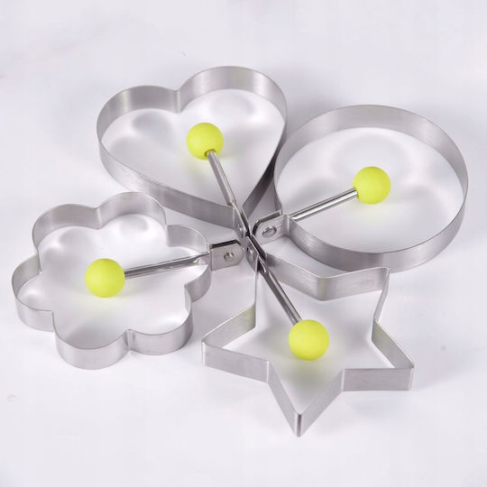 Set 4 Seeded Egg Molds In Steel