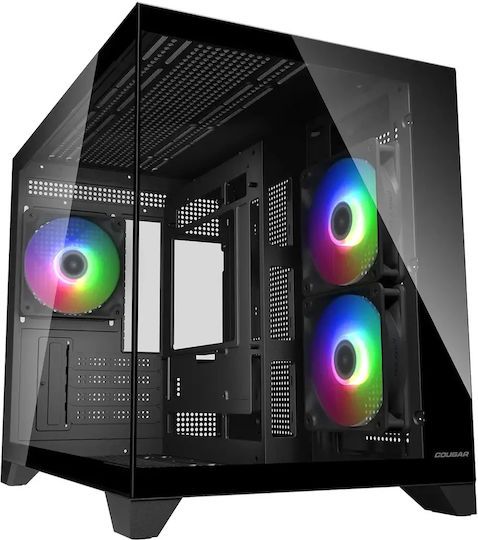 Cougar FV150 MINI Gaming Mini Tower Computer Case with Side Window Black