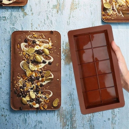 Non-stick Silicone Chocolates Baking Pan 13x24.8cm