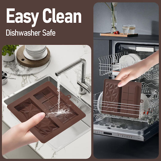 Non-stick Silicone Chocolates Baking Pan 19x22.5cm