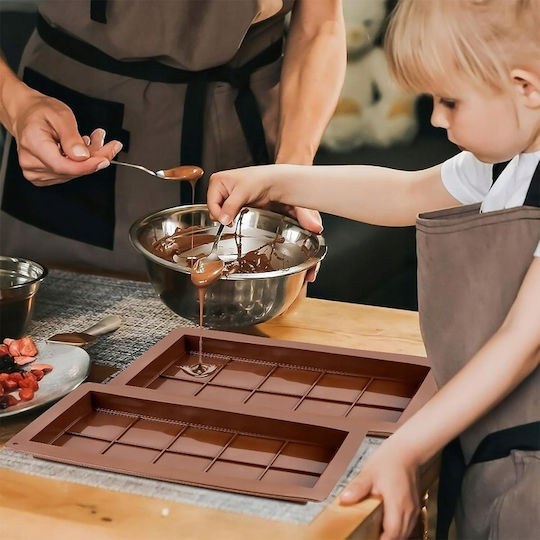 Non-stick Silicone Chocolates Baking Pan 13x24.8cm