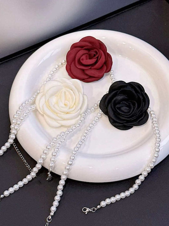 Awear Necklace from Steel with Pearls