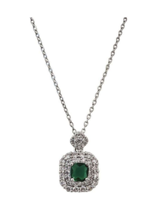 Awear Necklace Rosette with Zircon