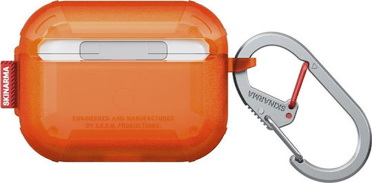 Skinarma Mecha Satz mit Haken in Orange Farbe für Apple AirPods Pro 3