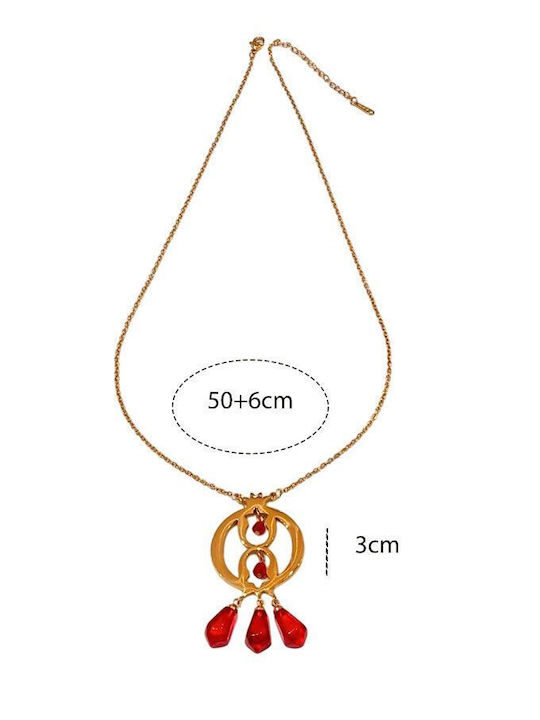 Awear Steel Necklace Red