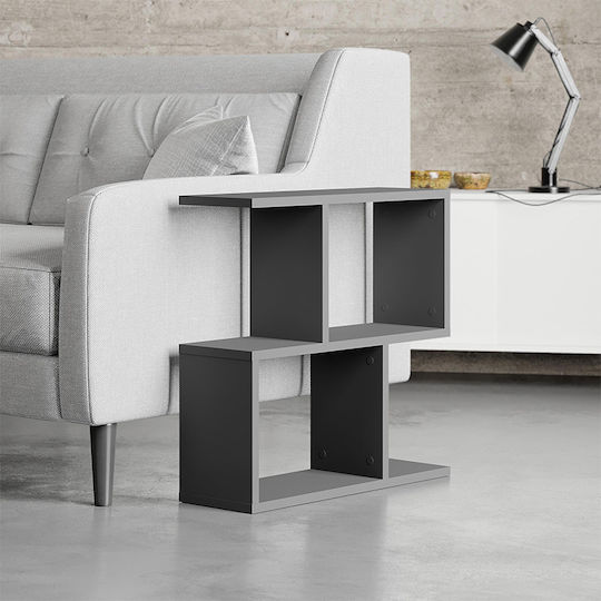 Rectangular Side Table Homemania Wooden Gray L60xW20xH60cm