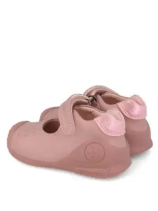 Kids Ballerinas with Hoop & Loop Closure Pink