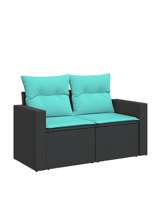 Outdoor Sofa Rattan with Cushions 55x55x69cm