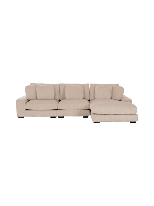 Cranfield Colțar Canapea cu Colțul din dreapta Bej 313x169x80cm.